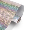 HTVRONT Holographic Glitter Permanent Vinyl for Cricut, 12" x 10ft