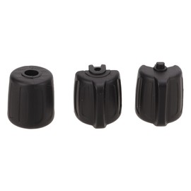 Bnineteenteam Car Steering Wheel Knob, 3 Pieces Car Steering Wheel Control Knob, Multifunctional ABS Steering Wheel Control Knob 61319273656 Replacement for F20 F21 F30 F31 F34 F35 (Black) Steering