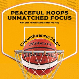 Kzovone Silent Basketball with Cover-Size 7 Indoor Basketball, Soundless Foam Basketball for Quiet Dribbling and Indoor Training, Higher Bounce Noiseless Basketball