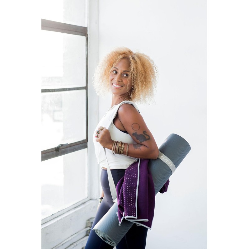 Manduka Yogitoes Yoga Towel for Mat, Non-Slip and Quick Dry