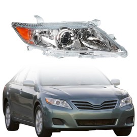 GXYWADY Passenger Side Headlight Assembly Replacement for Camry 2010 2011 Right Side Headlamp Replacement for TO2503191 81110-06500