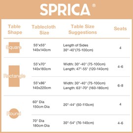 SPRICA Round Tablecloth, Cotton Linen Tassel Table Cover for Kitchen Dinner Table, Decorative Solid Color Table Desk Cover, Suit for Round 20-44" Table, with Tassel Diameter 60inch/150cm, Orange Red