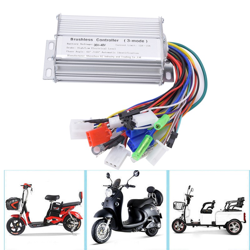350W Electric Bicycle Brushless Speed Motor Controller for Electric Scooter36V-48V