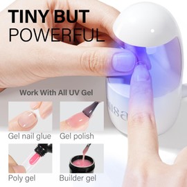 AILLSA Soft Gel Nail Kit Short Coffin Nail Tips 240pcs with 2 In 1 Nail Glue Base Coat and Nail Dehyrator, False Nail Tips Kit with U V Light Top Coat for Beginners DIY Home Salon