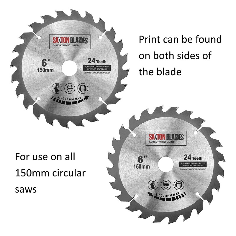 Saxton TCT Circular Saw Blade 150mm x 20mm bore x