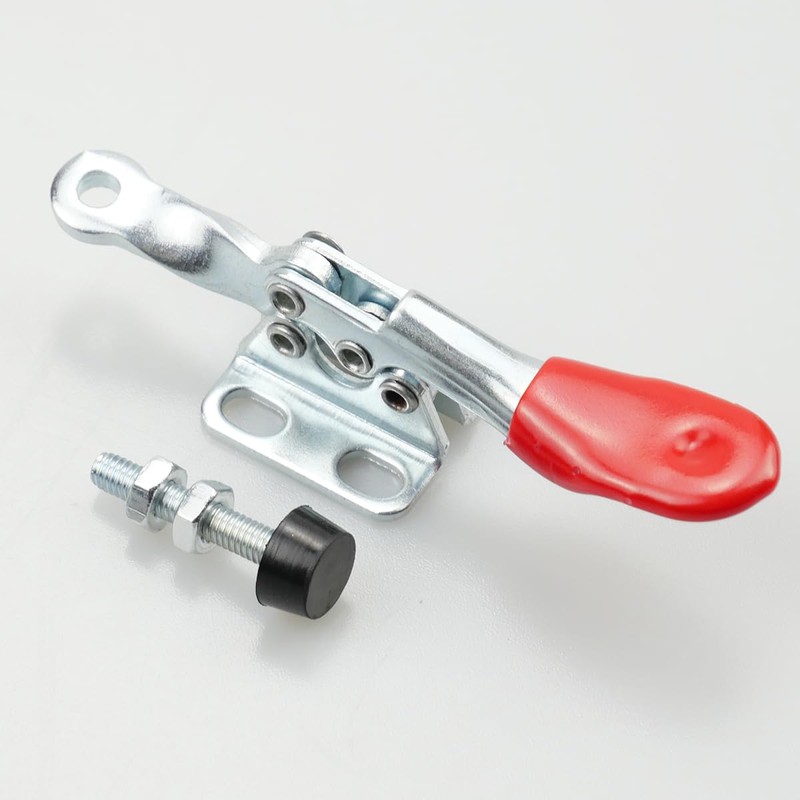 Set of 10 GH-201A toggle clamps, quick release, horizontal tensioner,