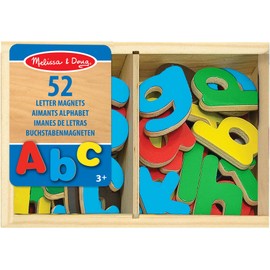 Melissa & Doug Magnetic Wooden Letters | Developmental Toy | Cognitive Skills| 3+ | Gift for Boy or Girl