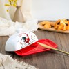 Sizikato Classic Porcelain Butter Dish with Lid, Beautiful Rooster Pattern