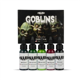Dynamic Color Co Tattoo Ink Set - Goblins 1oz Color Set, Made in USA, Sterile & Vegan, Since 1990