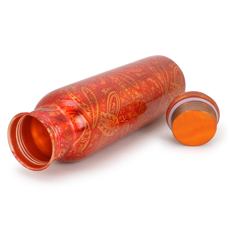S S IMPEX Copper Water Bottle Ayurvedic Natural Travel Container