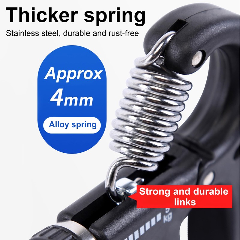 DOETYD 2PCS Hand Grip Strengthener Forearm Strengthener Grip Strength Trainer,