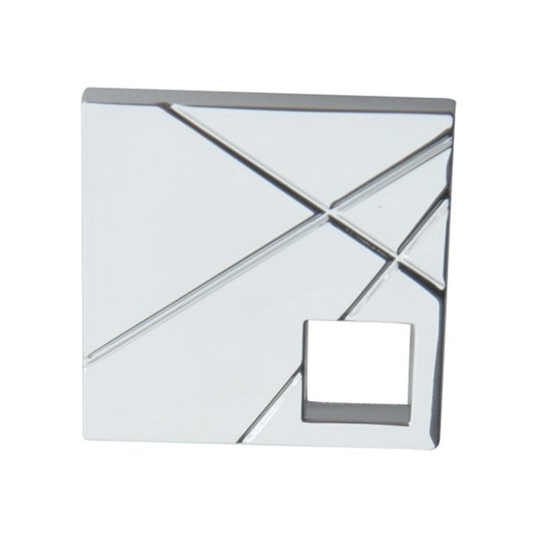 Atlas Homewares 251R-CH 1-1/2-Inch The Moderns Collection Modernist Square Knob