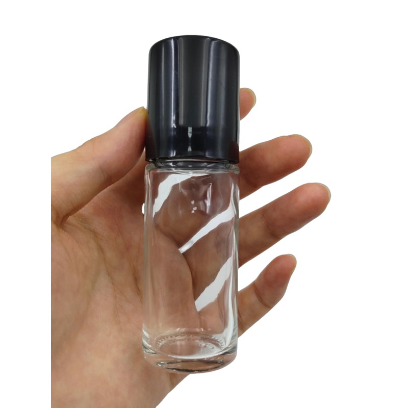 ZQDZYIE 2Packs Glass Roller Bottles 30ml/1 Oz Plastic Roller Ball