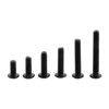 250 Pcs Alloy Steel M3 Black Round Head Screws Fixing