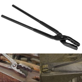 Blacksmith Wolf Jaw Tongs Essential Blacksmithing Utensils Forge Tong for Blacksmiths Handmade Beginners and Professionals (15in, 381mm)