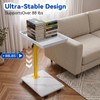 XNSDXV C Table End Table Adjustable Height, 360°Swivel TV Tray