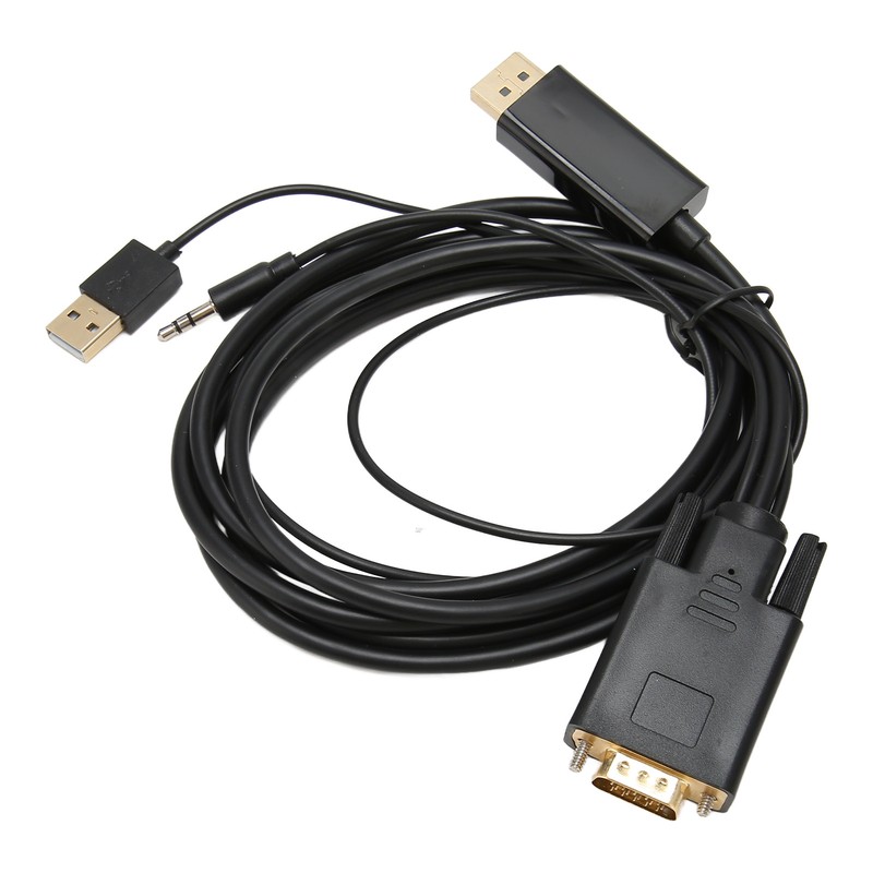 VGA to DP Connector Cable HD Video Converter Cable with