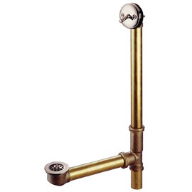 Kingston Brass DTL1168 Bath Tub Drain and Overflow, Brushed Nickel 25.5 x 12.5 x 1.75