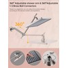 Cobbe Rainfall Shower Head for Bathroom, 11.8 Inch Large Rectangular