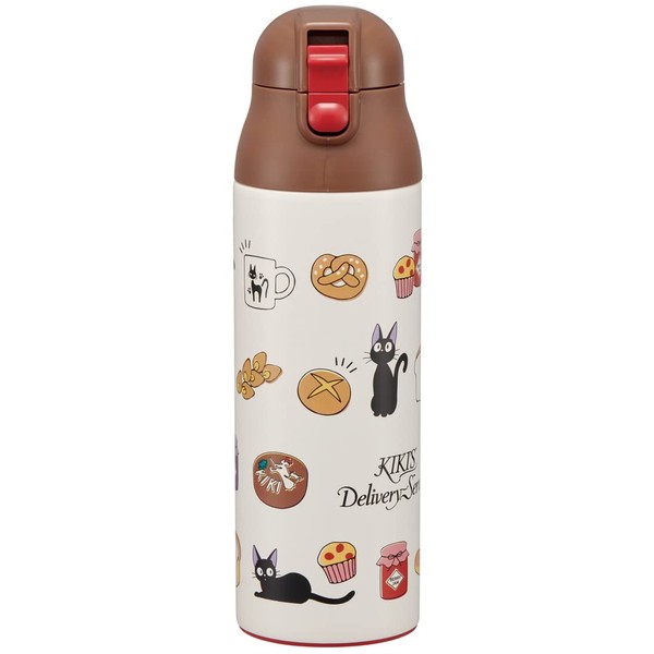 Skater SDPC5-A Ghibli Mug Bottle, 16.2 fl oz (490 ml), Heat and Cold Retention, Stainless Steel, Water Bottle, Kiki's Delivery Service, Bakery