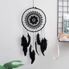 HERCHR Dream Catcher with Feathers,Feather Dream Catcher,Handmade Boho Crochet Lace
