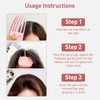 2PCS Pink Shaping Styling Comb, for Fluffy Bangs, No-Trace Root