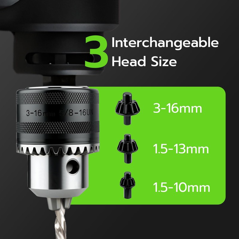 Mcbazel 3-in-1 Ratchet Drill Chuck Key Wrench with 2 Sets