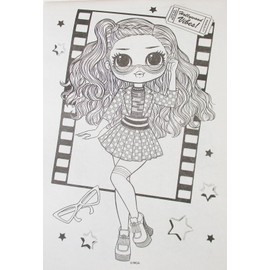 Show-Offs LOL Surprise First Class Pocket Size Coloring and Adventure Pad - 5.25 x 7.75 Inch