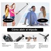 170cm Trípie Para Celular Toneof Palo Selfies Stick Tripode