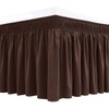 Biscaynebay Wrap Around Bed Skirts for Queen Beds 15" Drop,