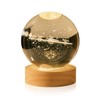 PENTBURG Crystal Ball Lamp, Luminous Solar System/Galaxy Crystal Table Light