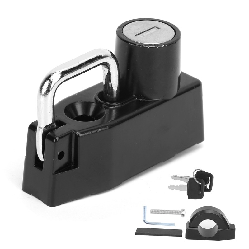 AntiTheft Helmet Lock Security Zinc Alloy with 2 Keys Universal