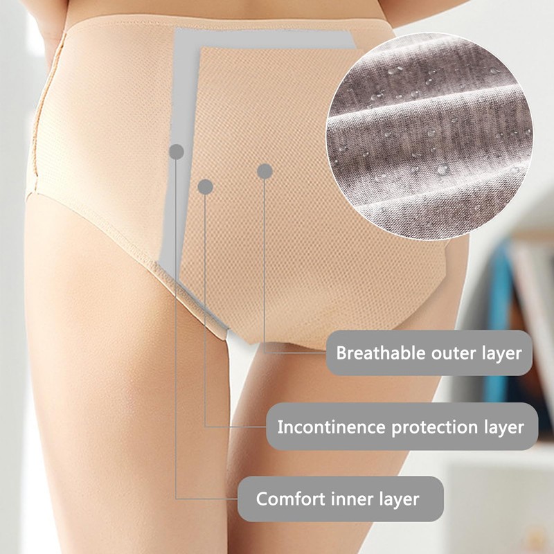 ZJHTK Incontinence Underwear for Women, Mesh Panties for Women Over