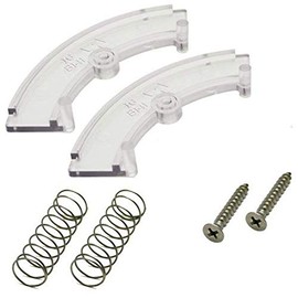 KastLite Post Top Fitter Hardware Kit | Clear Outdoor Post Top Fitter Wing Clamps | Includes 2 Clamps, 2 Screws & 2 Springs (1)