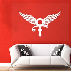 LA DECAL Inspired by Prince The Angel Artist Icon Legend Logo RIP Poster Decal Sticker 28" White