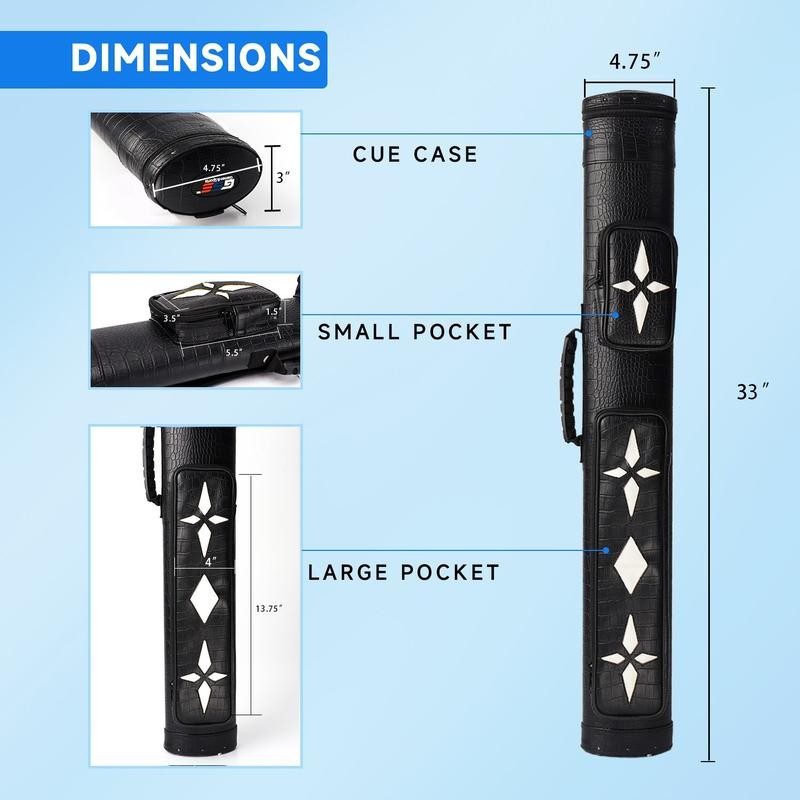 GSE GAMES&SPORT EXPERT 2x2 Deluxe Hard Billiard Pool Cue Stick