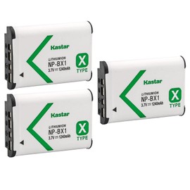Kastar Battery (3-Pack) for Sony NP-BX1, M8 and Cyber-shot DSC-HX50V, HX300, RX1, RX1R, RX100, RX100 II, RX100M II, RX100 III, RX100M3, WX300, HDR-AS10, AS15, AS30V, AS100V, AS100VR, CX240, MV1, PJ275
