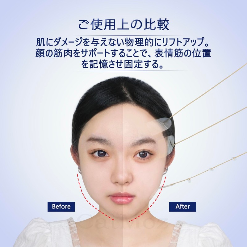 CatMoz Small Face Lifting Tape Plus Eliminates Sagging, Wrinkles and