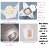25 Pack Portable Cupcake Boxes Containers With PVC Window Candy