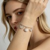 Charm Bracelet for Women Sterling Silver - Adjustable Dainty Layered