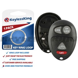 KeylessKing* Remote Key Fob Shell Pad Case for 2001 2002 2003 2004 2005 Pontiac Aztek