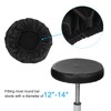 PATIKIL Round Bar Stool Cover, 3 Pack PU Leather Elastic