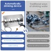 Automatic Chicken Waterer Stainless Steel Large Metal Chicken Waterer System