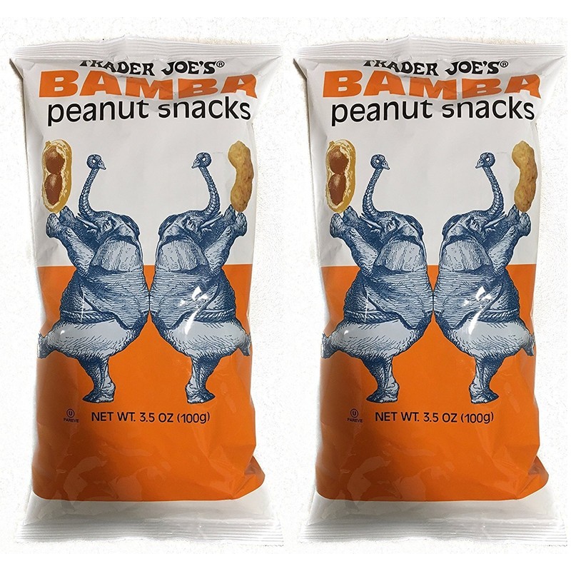 Trader Joe's Bamba Peanut Snacks, 3.5 oz (100g), 2 Bags