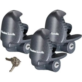 Master Lock - (3) Keyed Alike Universal Trailer Coupler Locks