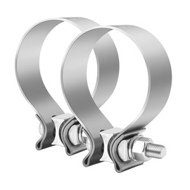 EVIL ENERGY 3.5 inch Exhaust Clamp,3 1/2" Narrow Band Muffler Clamp Stainless Steel for Heavy-duty Exhaust systems, Downpipes, Catback Exhausts, Mufflers,Tailpipes 4 Pack