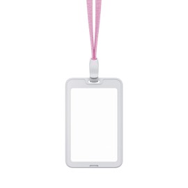 X-PANDA Employee ID Card Holder, Vertical ID Card Holder, Name Holder, Pass Case, Name Badge Case, IC Card Case, Commuter Holder, Employee ID Card Strap, Compatible with Various Credit Card