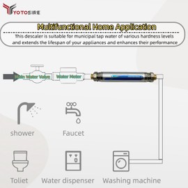 Salt-Free Whole House Water Descaler- ¾-Inch NPT Electronic Water Descaler System, Prevents Limescale in Pipes, Water Heaters & Boilers, 10-Year Durability, No Salt or Maintenance