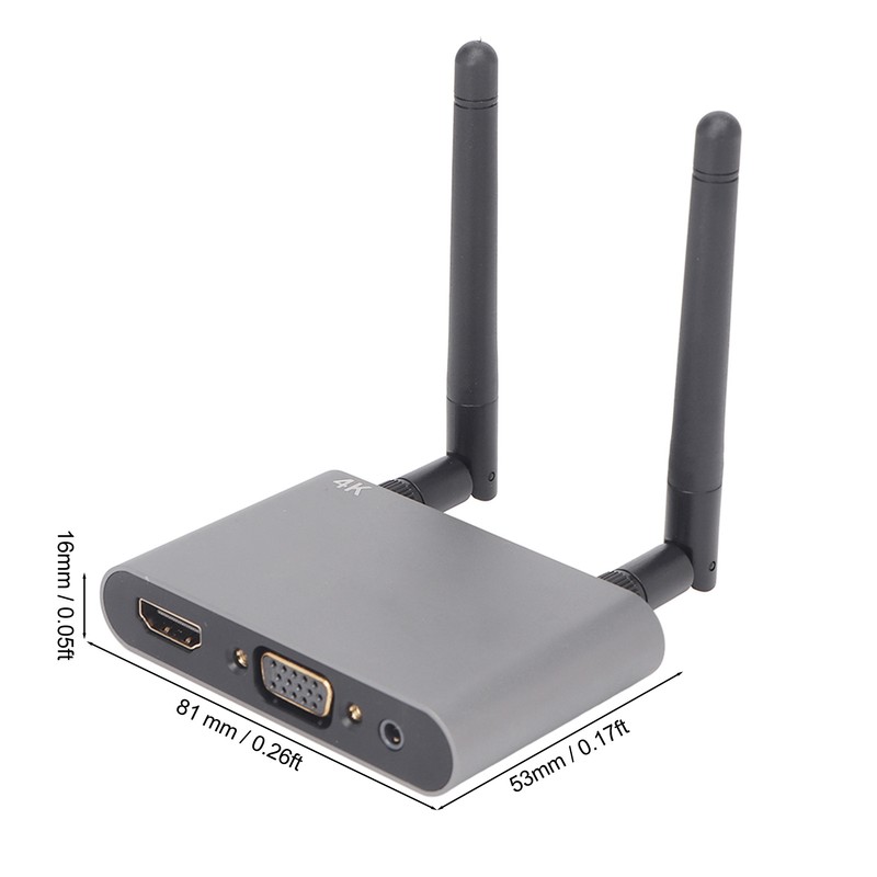 Wireless Display Adapter 4K Support 2.4GHz 5GHz WiFi VGA HD