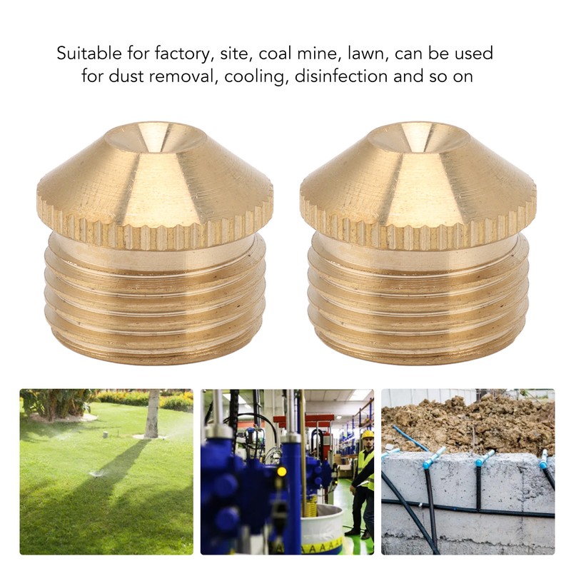 10pcs Brass Misting Nozzles Fog Sprinkler Head for Factory Site